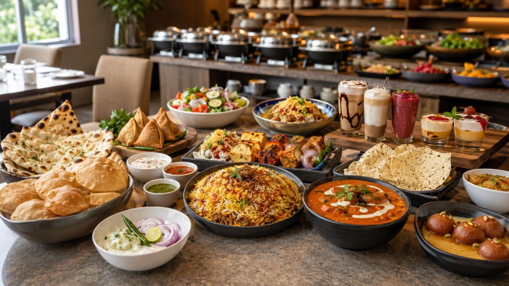 Indian food and catering spread representing the Cateringwaale platform